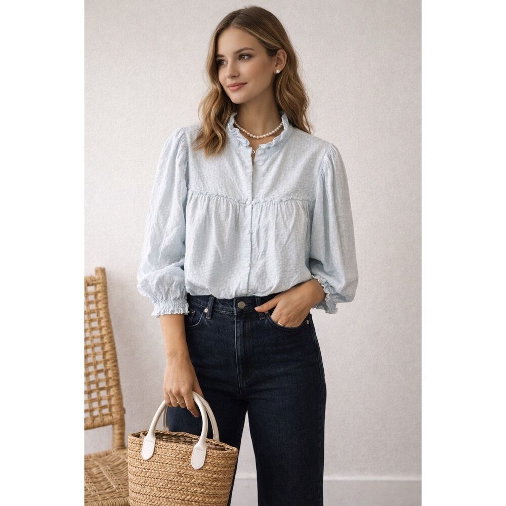 NWOT Crosby cotton blouse, Med $118 G39